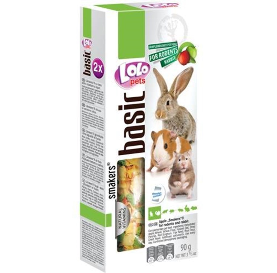 Nagetiere - Lolo Pets 2x seed sticks rodent/rabbit apple - HT71114