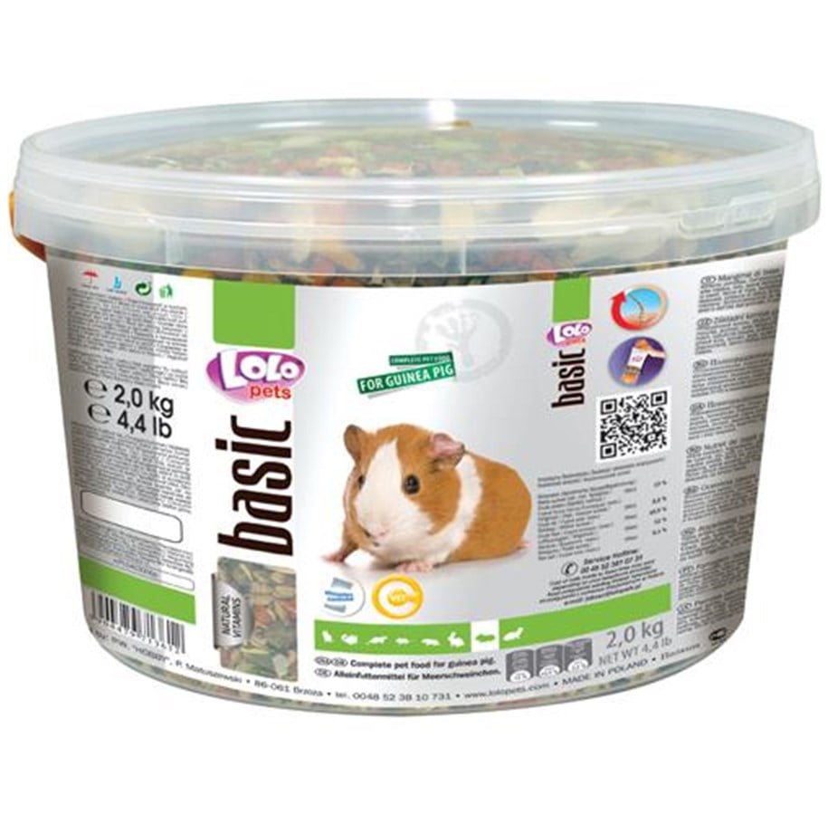 Nagetiere - Lolo Pets Complete guinea pig feed 2000g in a bucket - HT71361