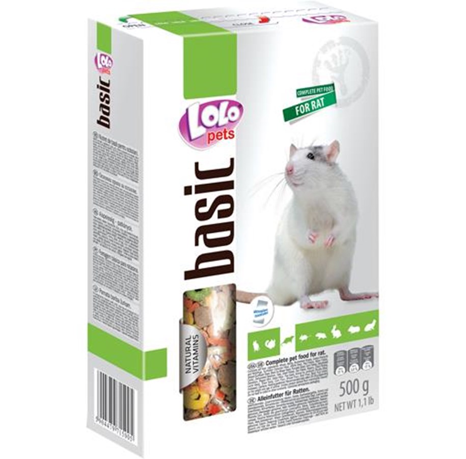Nagetiere - Lolo Pets Rat feed complete 500g - HT71500