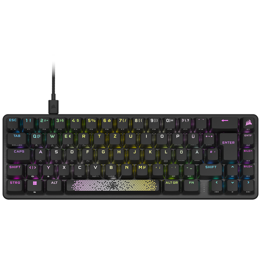 Tastaturen - Corsair K65 PRO Mini 65% Optical OPX - DE - Gaming Tastaturen - ohne Numpad - Deutsch - Schwarz - CH-91A401A-DE