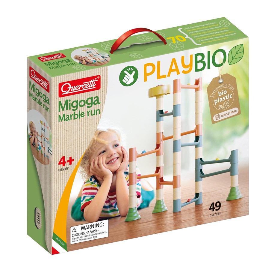 Baby Spielzeug - Quercetti Play Bio Migoga Marble Run (49 pcs) - QU-86535