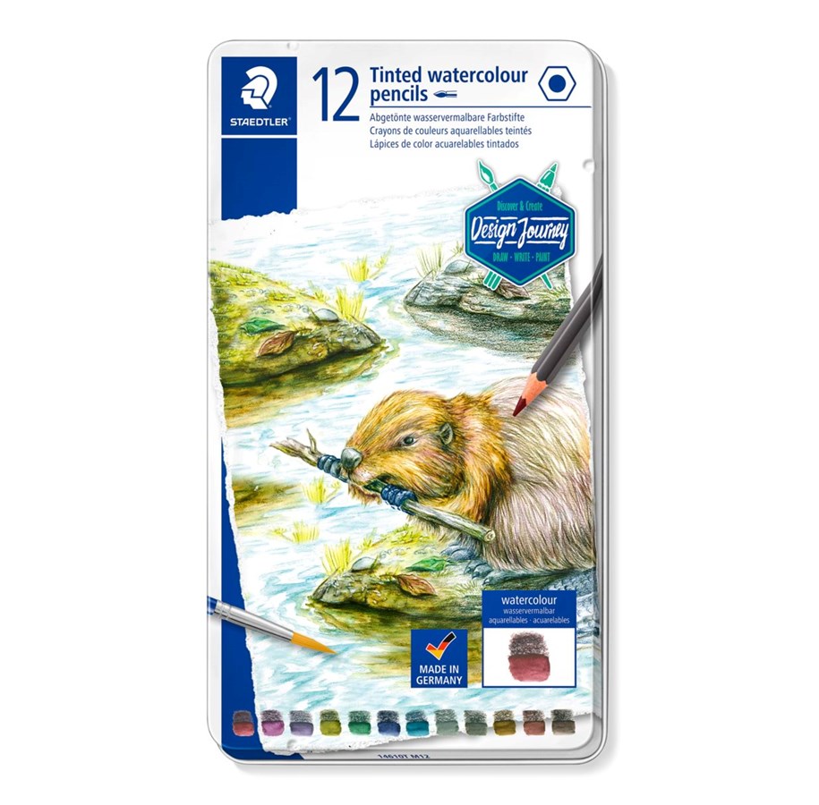 Utensilien zum Schreiben und Zeichnen - Staedtler Coloured pencil tint 12pc 100% PEFC - 14610T M12