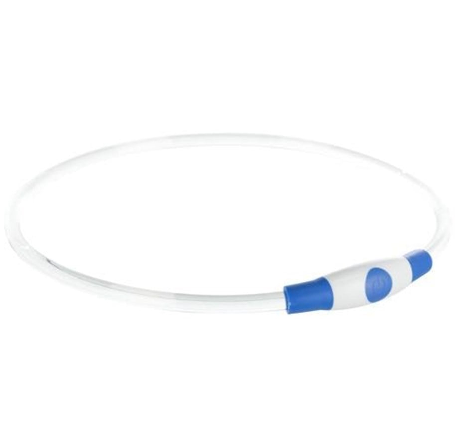 Hunde - Trixie USB Flash Light Ring S–M: 40 cm/ø 8 mm Blue - TX12664