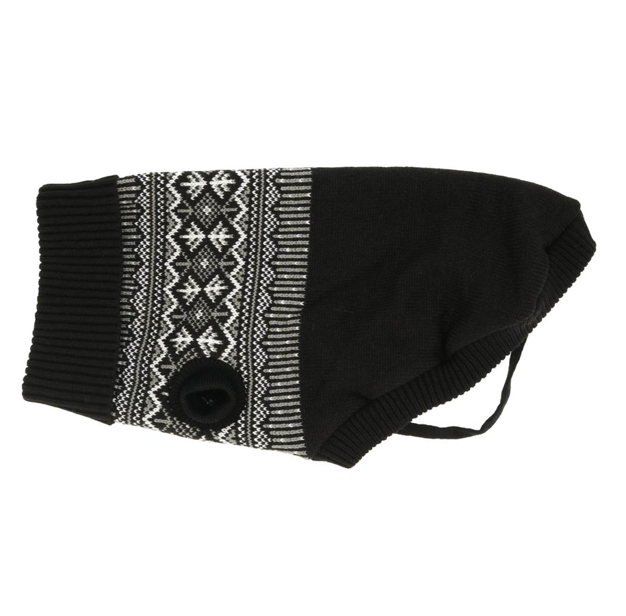Hunde - Dogman Strickpullover für Hunde Iselin Schwarz 30cm - 759926