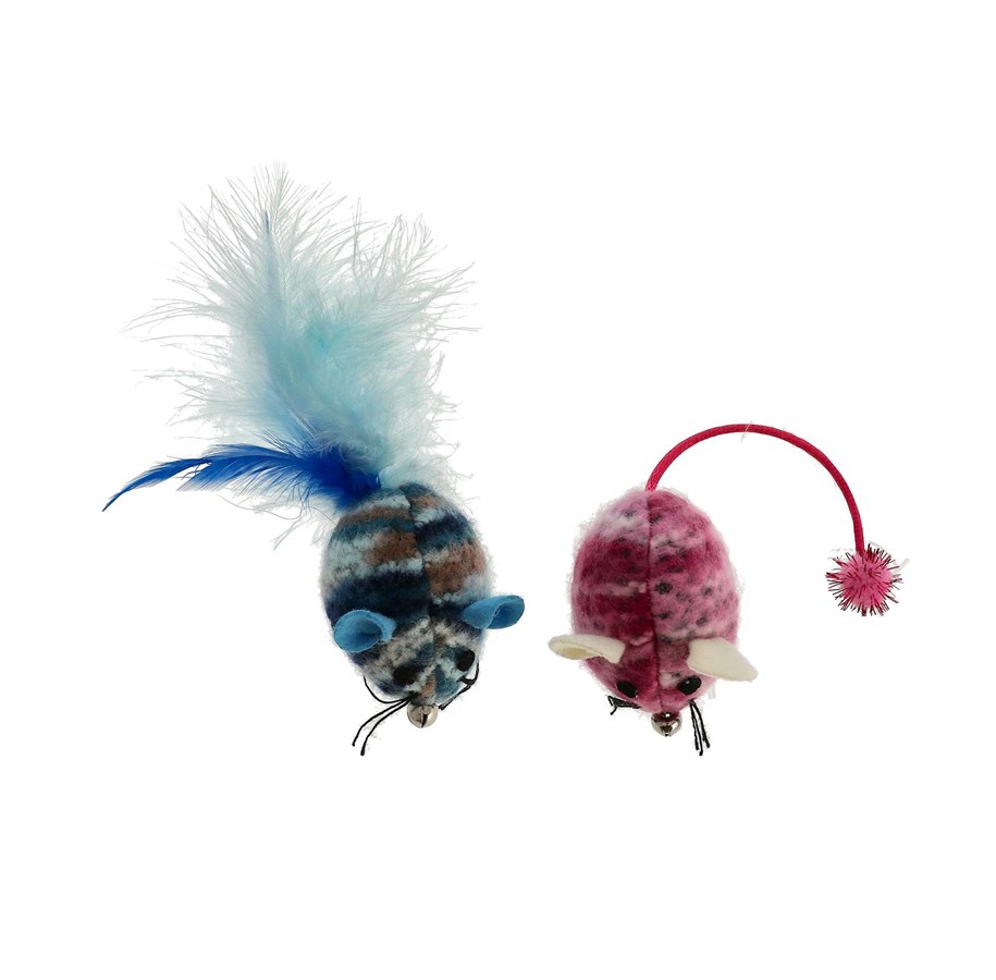 Katzen - Dogman Toy Fuzzy mouse 2p - 331406