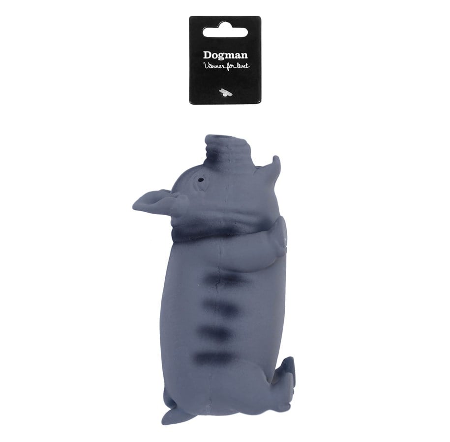 Hunde - Dogman Hundespielzeug Latex Schwein Grau 15cm - 333668