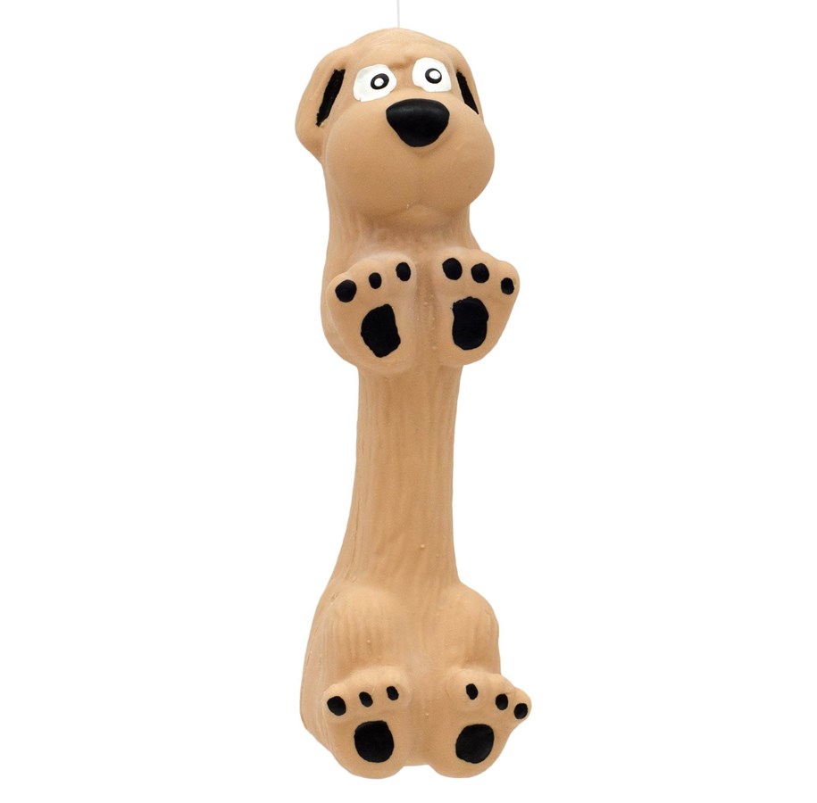 Hunde - Dogman Latex Hundespielzeug mit Quietscher (13cm) - 333737