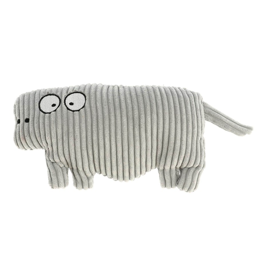 Hunde - Dogman Pet Toy HippoSweet Corduroy Squeaker 20cm - 334100