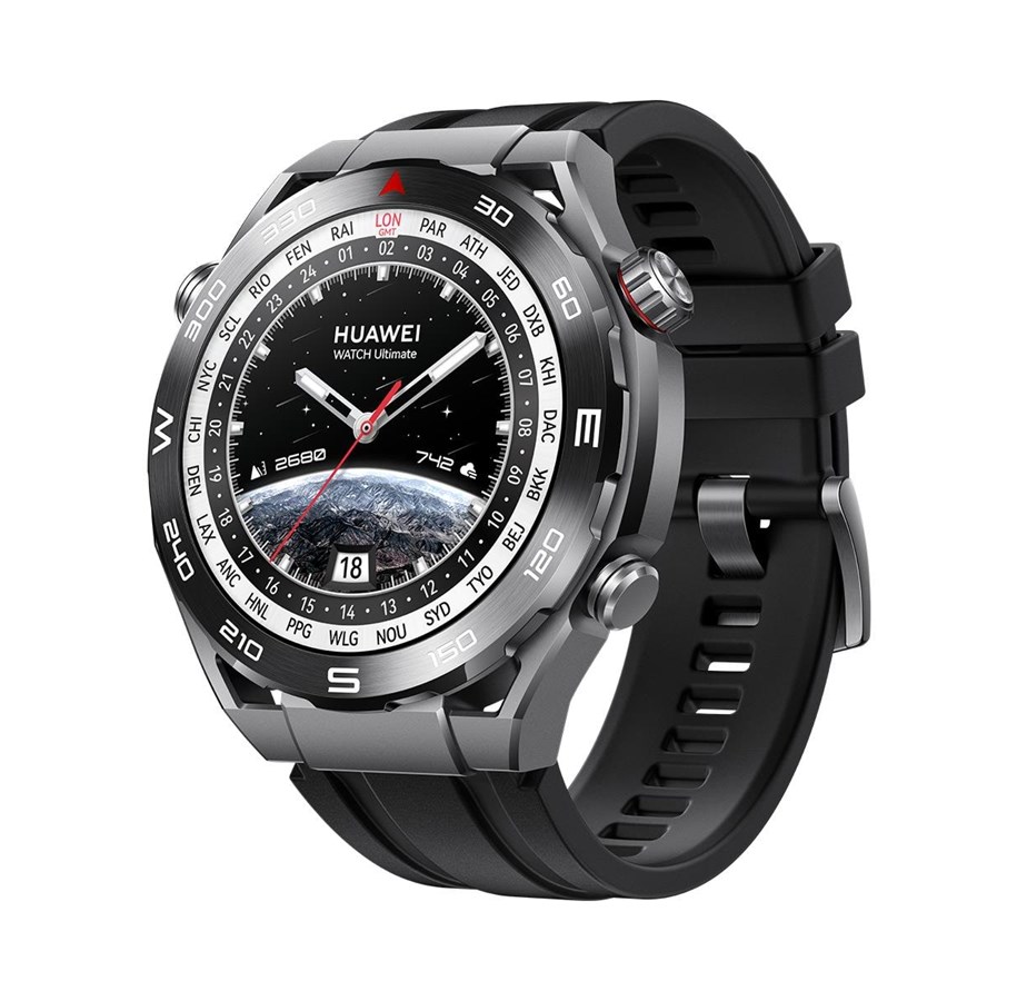 Smartwatches, Pulsuhren, Sportuhren & Schrittzähler - Huawei Watch Ultimate 48mm - Expedition Black - 55020AGF