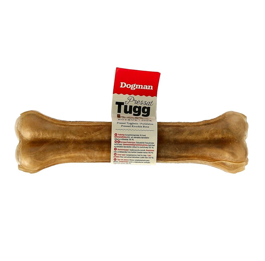 Hunde - Dogman Gepresster Kauknochen für Hunde aus Rinderhaut 21cm - 315698