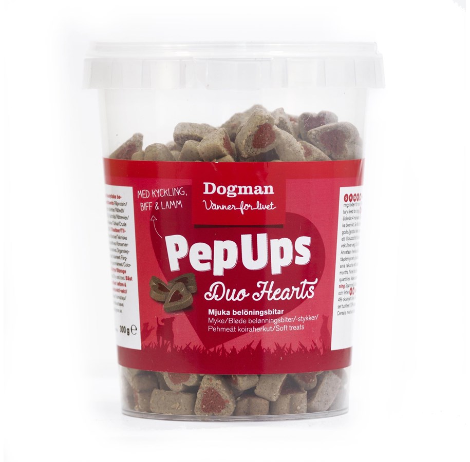 Hunde - Dogman PepUps duo hearts 3flavor - 473015
