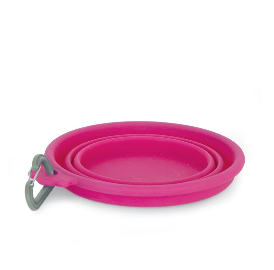 Hunde - Dogman Reiseschüssel Sara Pink 760ml - 359473