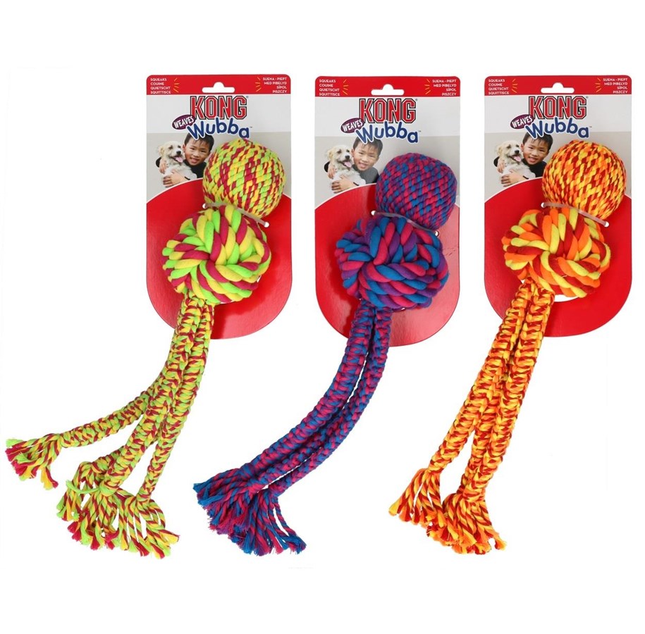 Hunde - KONG Toy Wubba Weaves med rep - 340839