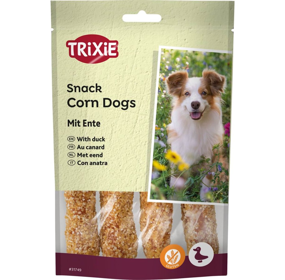 Hunde - Trixie Hundeleckerlis Snack Corn Dogs mit Ente 100g - 31749