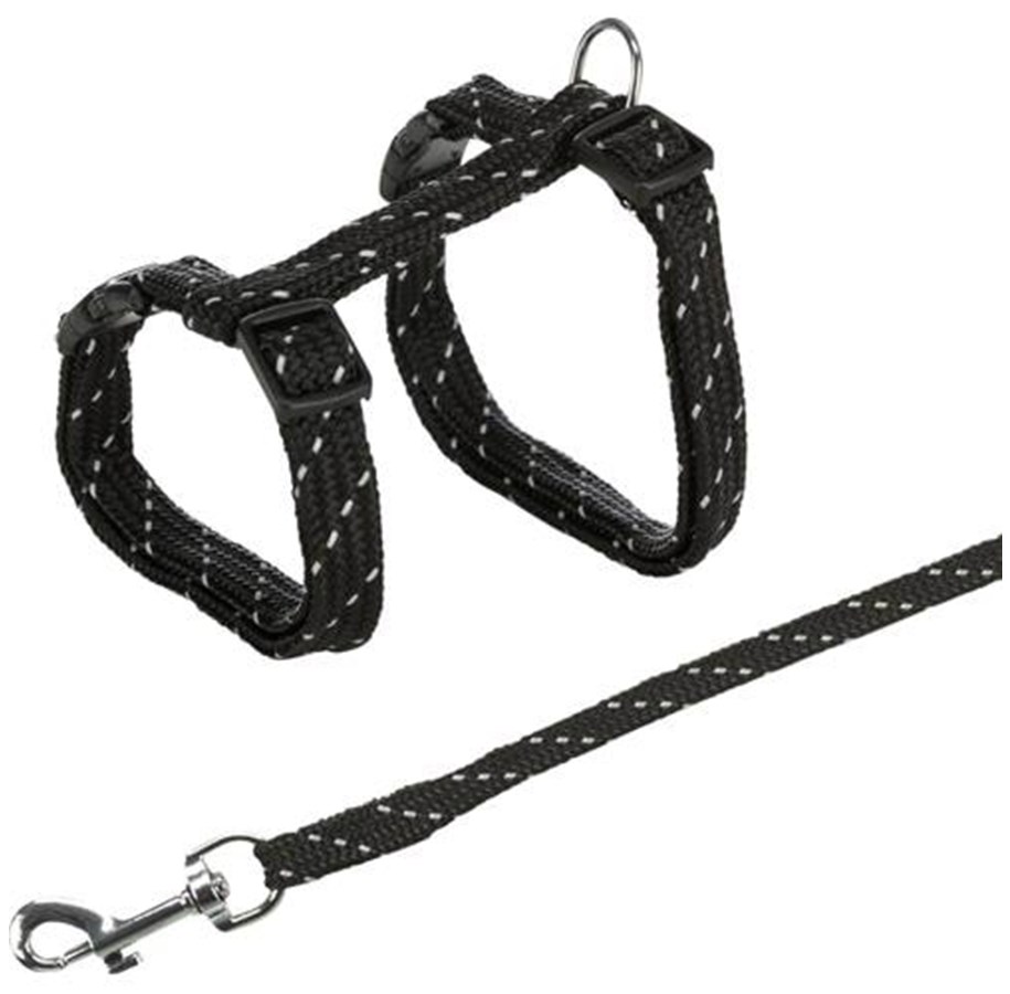 Katzen - Trixie Harness with Lead Reflecting assorted colours - TX4183