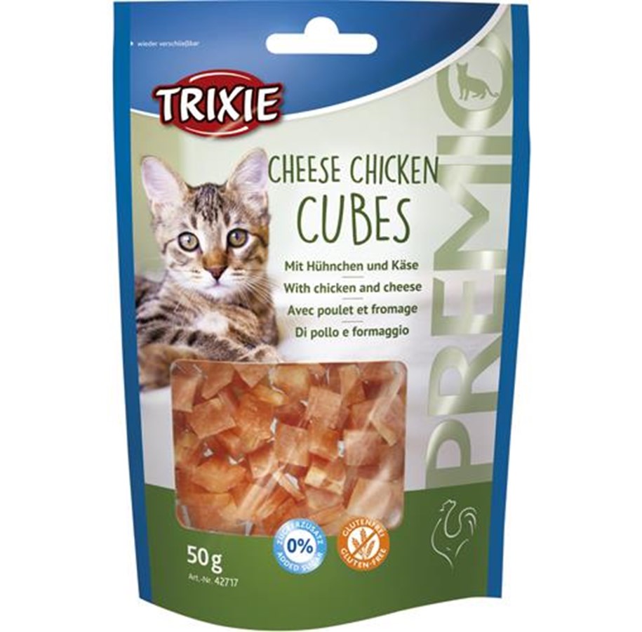 Katzen - Trixie PREMIO Cheese Chicken Cubes 50 g - TX42717