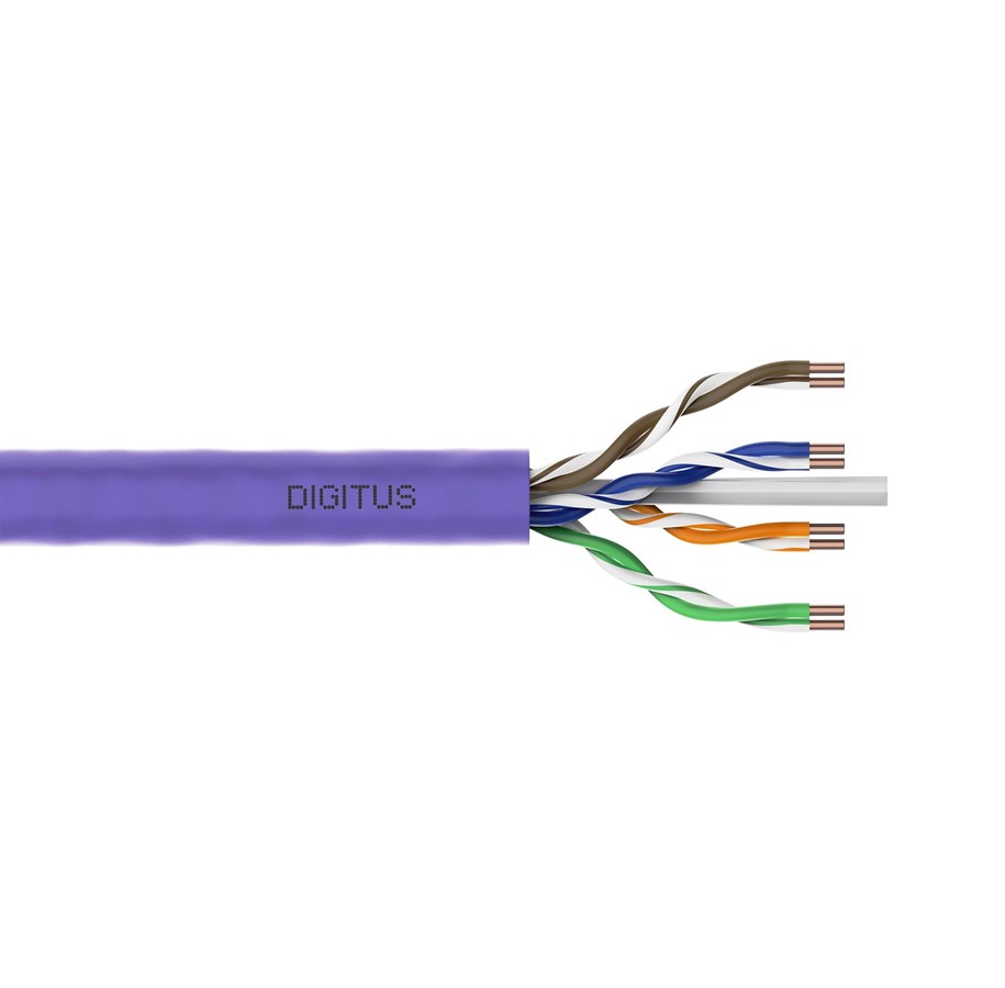 Netzwerk - Kabel - DIGITUS CAT 6 U/UTP Installation Cable - 305m - Lila - 305m - DK-1614-VH-305