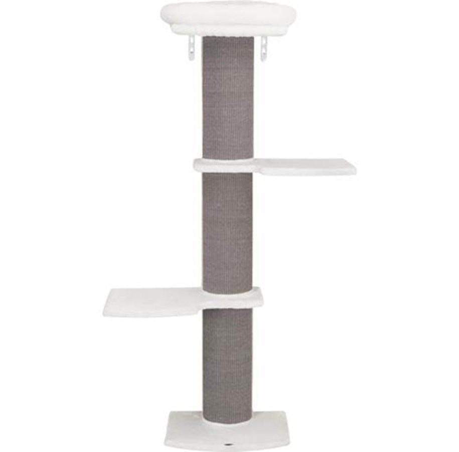 Katzen - Trixie Cat Tree Acadia with Wall Mounting 46x160x37 cm Grey - TX44073