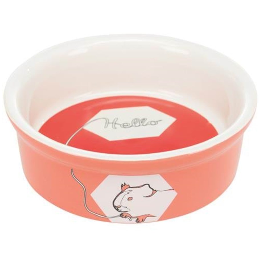 Nagetiere - Trixie Ceramic Bowl guinea pig g 240 ml/ø 12 cm assorted colours - TX60735
