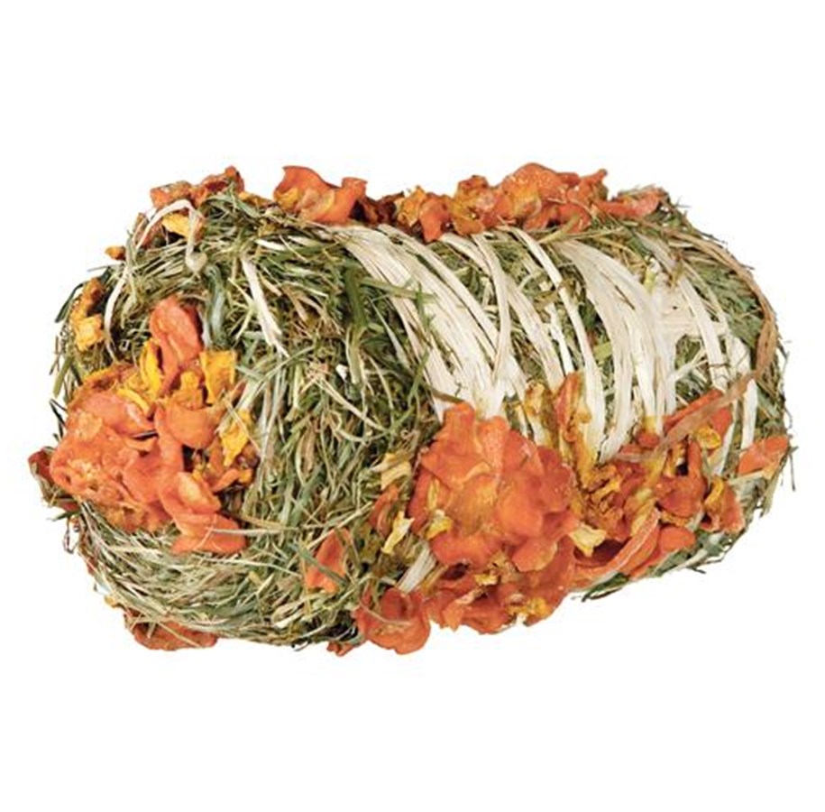 Nagetiere - Trixie Hay Bale with Pumpkin and Carrot ø 10 × 18 cm 200g - TX60793