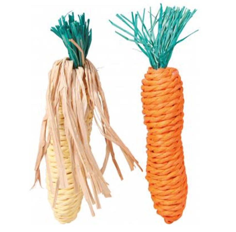 Nagetiere - Trixie Set of Straw Toys 15cm - TX6192