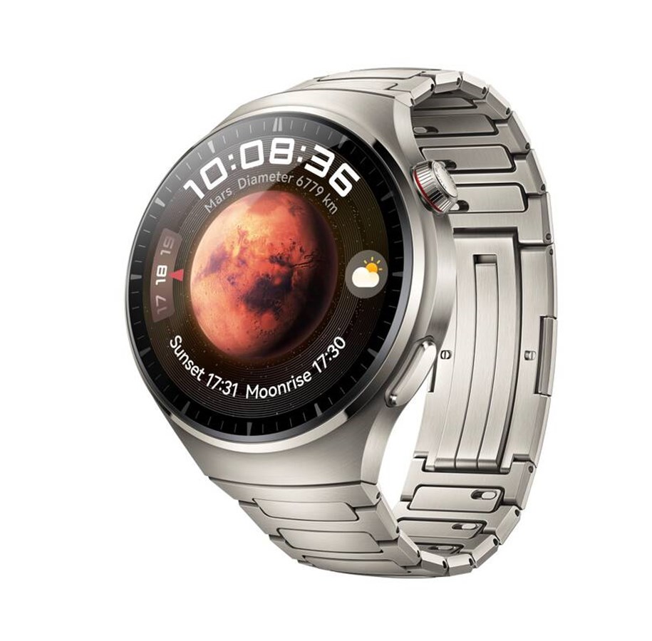 Smartwatches, Pulsuhren, Sportuhren & Schrittzähler - Huawei Watch 4 Pro 48mm Elite - Titanium Case with Titanium Strap - 55020AMB