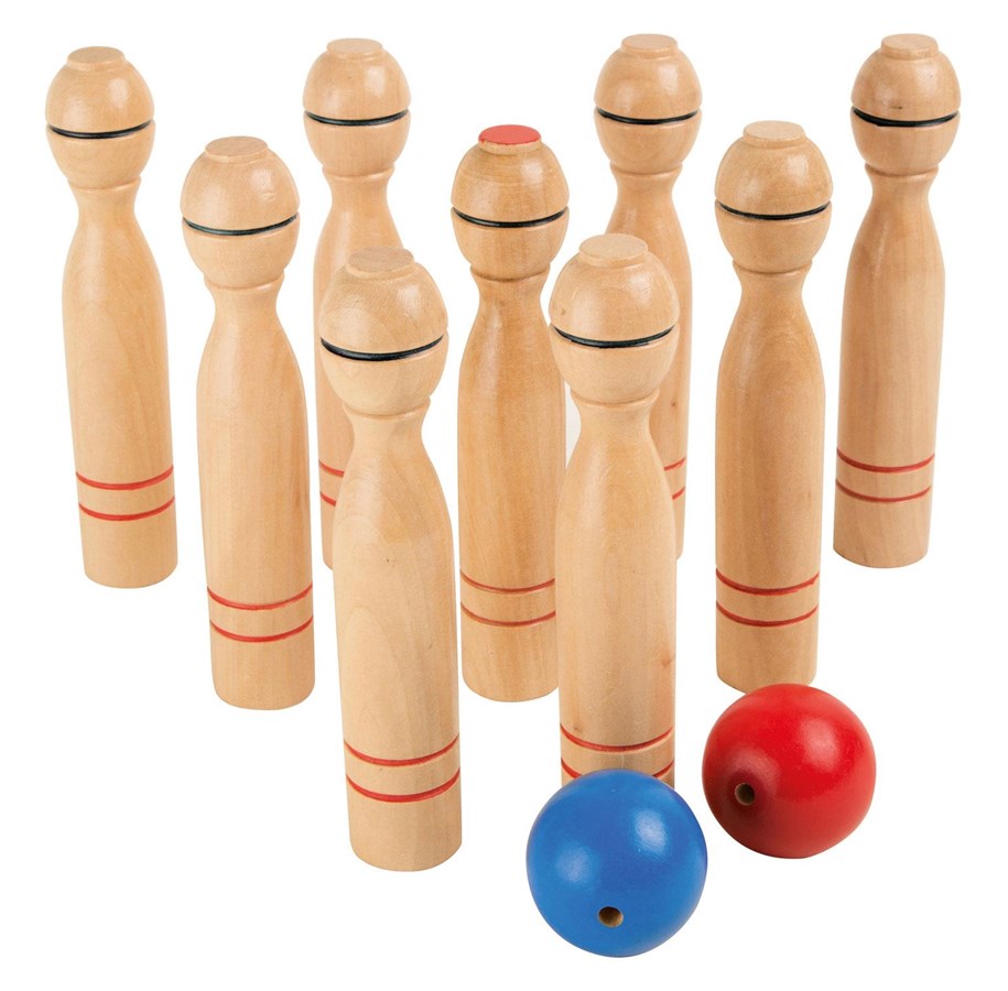 Spiele im Freien - Small Foot - Wooden Bowling Game 11 pcs. - 1052