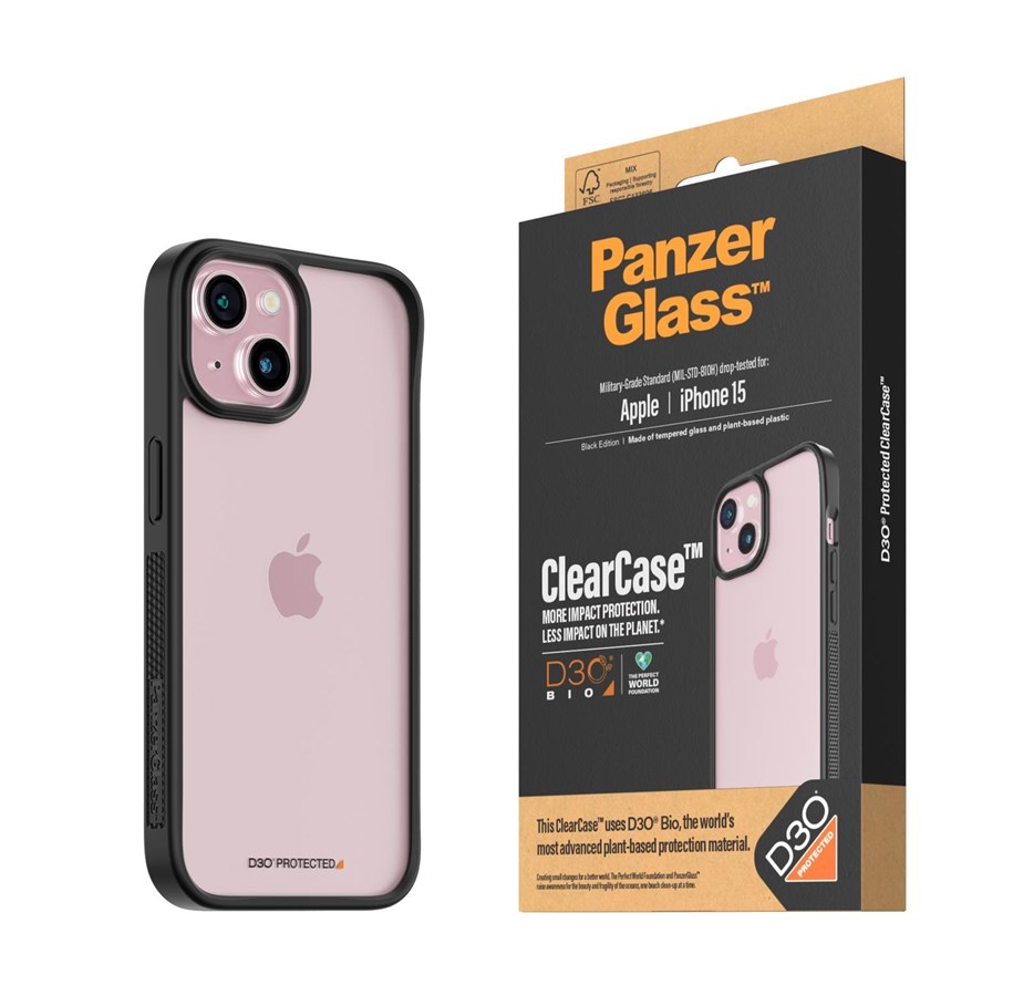 Handys - Cover & Cases - PanzerGlass ClearCase with D3O iPhone 15 - PANZER1176