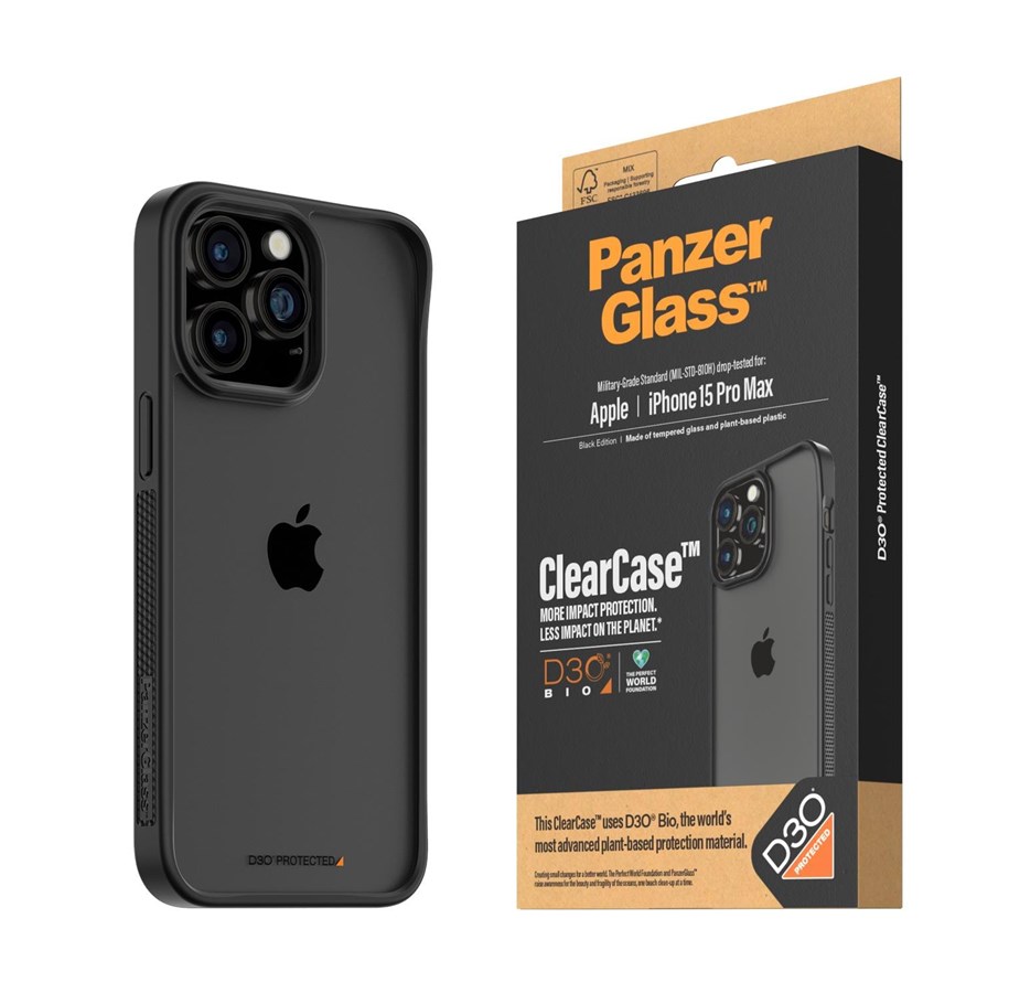Handys - Cover & Cases - PanzerGlass ClearCase with D3O iPhone 15 Pro Max - PANZER1179