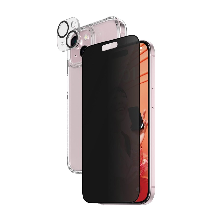 Handys - Schutzfolie - PanzerGlass Privacy 3-in-1 Pack iPhone 15 - PANZERB1172+P2809