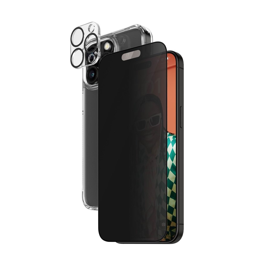 Handys - Schutzfolie - PanzerGlass Privacy 3-in-1 Pack iPhone 15 Pro Max - PANZERB1175+P2812