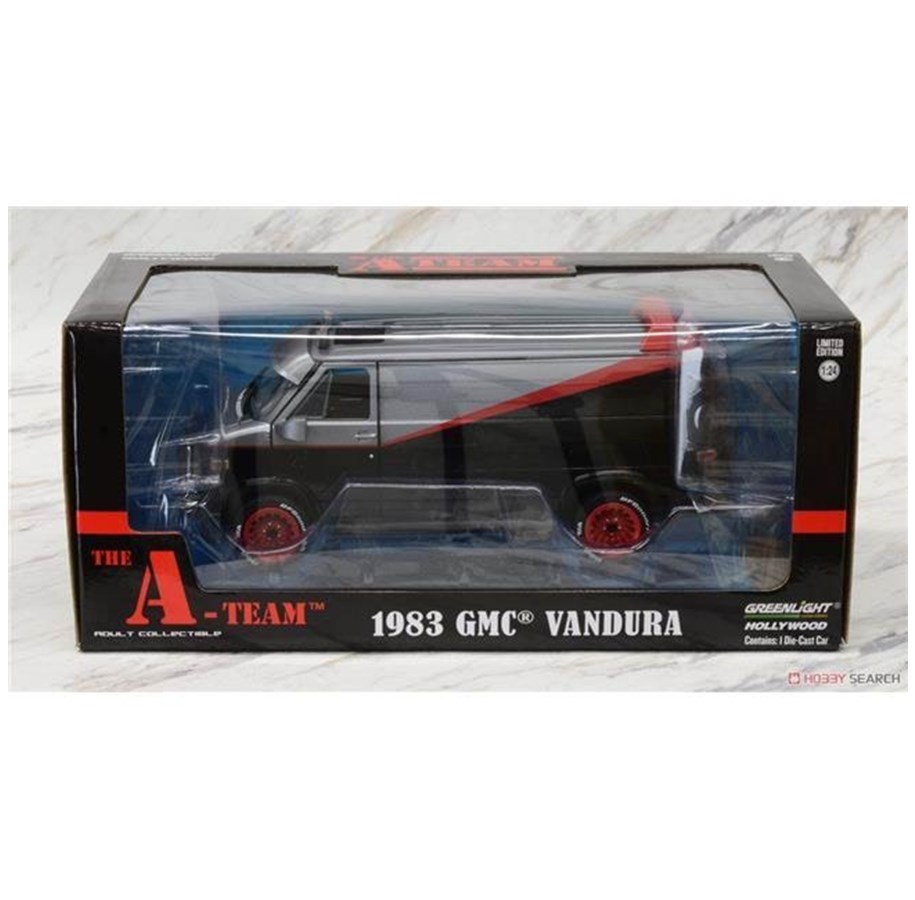 Modellauto - Greenlight 1983 GMC Vandura the a-Team 1983-1987 TV Series 1 by 24 Die-Cast Model Cars - 0819725022262