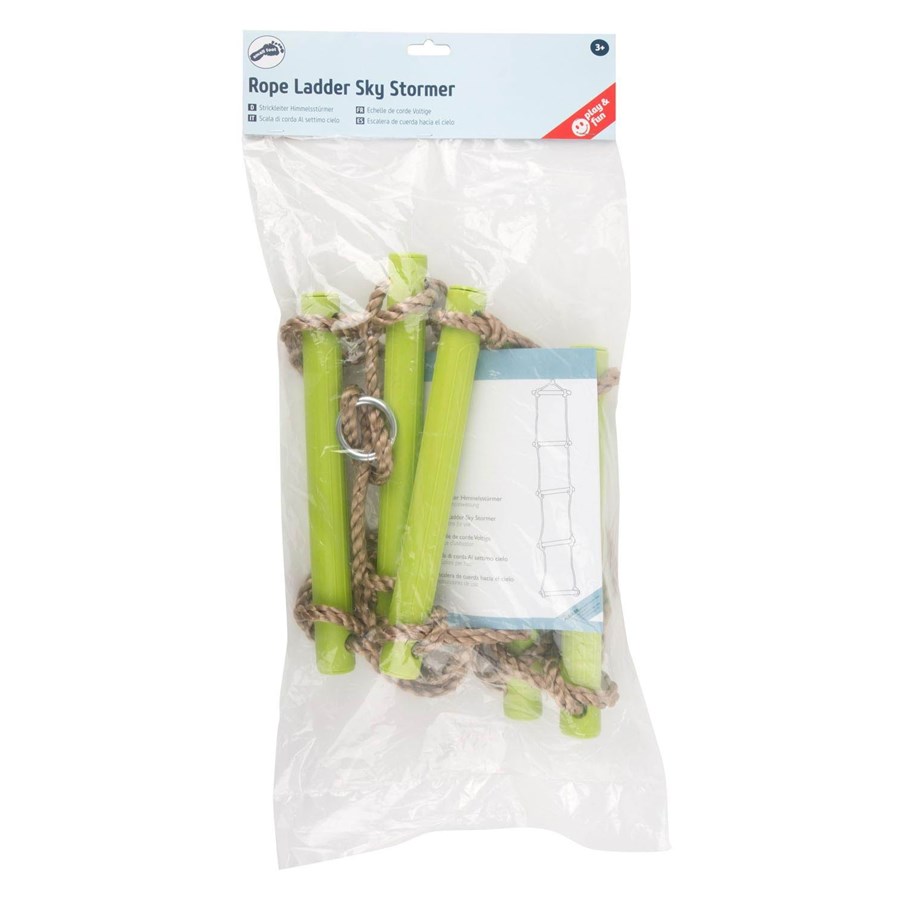 Spiele im Freien - Small Foot - Rope Ladder with 6 Steps Green 200cm - 10878