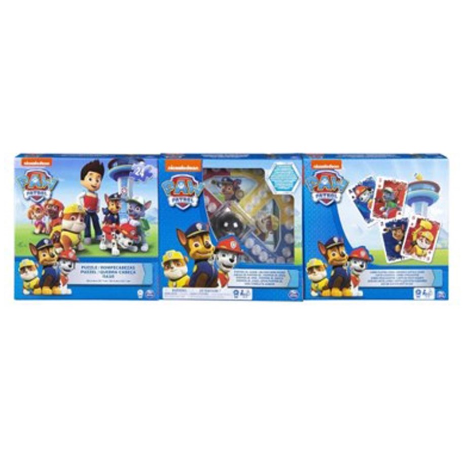 Brettspiele - SM Games & Puzzles Paw Patrol 3 Pack Games Bundle - 6066829
