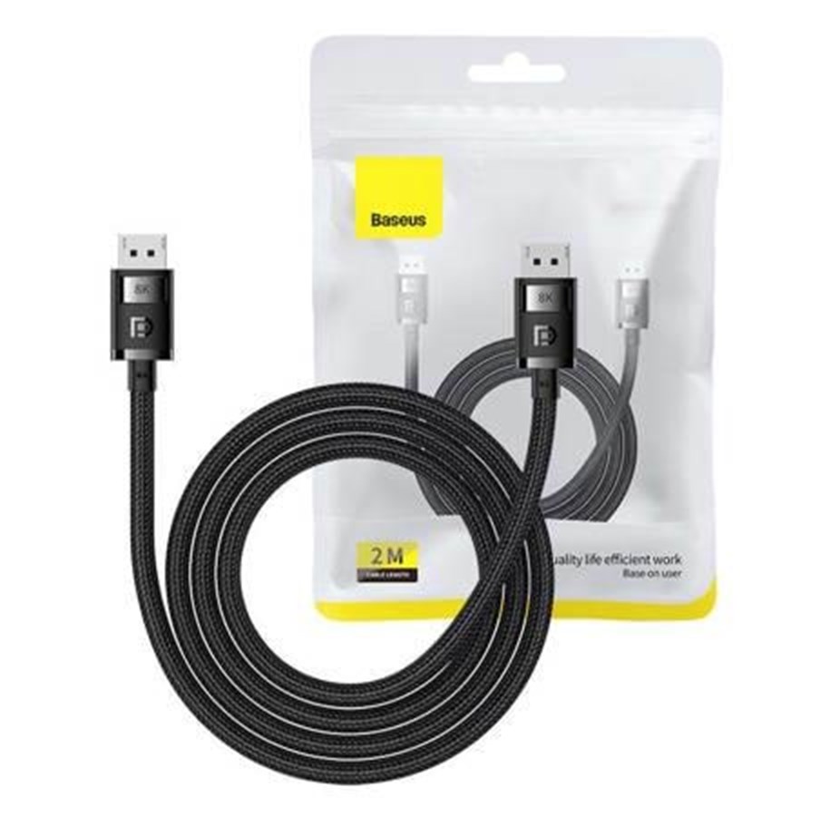 Display Kabel - Baseus DP 8K to DP 8K cable  High Definition 2m (black) - B00633706111-02