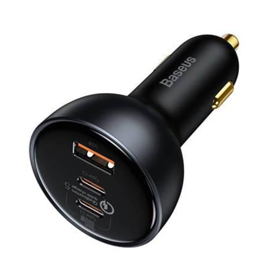 Handys - Adapter und Ladegeräte - Baseus Car Charger  Qualcomm USB 2x USB-C 160W (Grey) - TZCCZM-0G