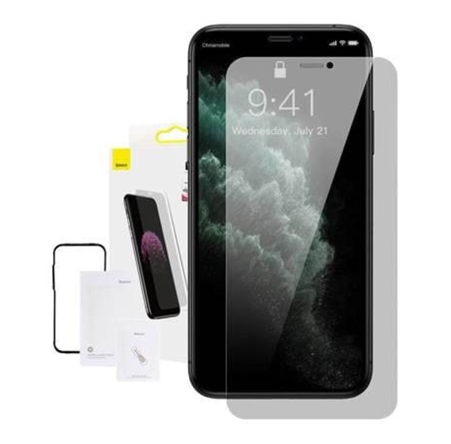 Handys - Schutzfolie - Baseus 0.3mm Full-screen and Full-glass Tempered Glass (1pcs pack) for iPhone XR/11 6.1 inch - SGBL061602