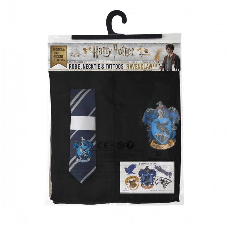 Merchandise - Harry Potter - Entry Robe Necktie & Tattoos Ravenclaw kids EU - 4895205606517