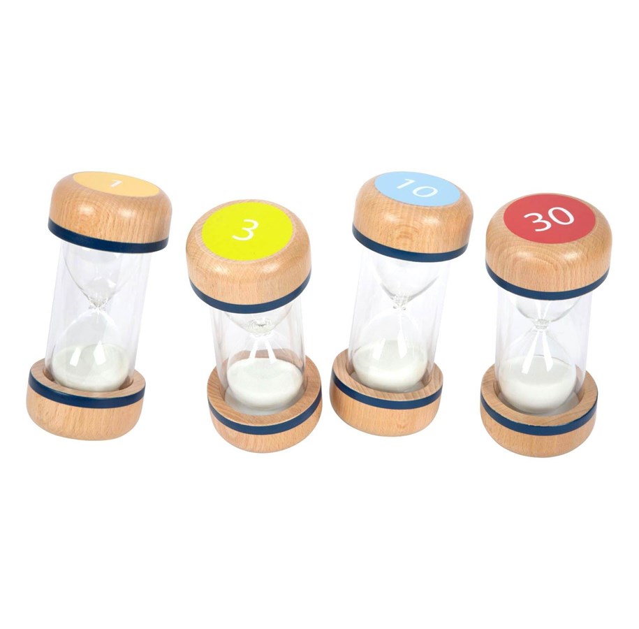 Holzspielzeug - Small Foot - Wooden Hourglasses XL Set 4 pcs. - 12386