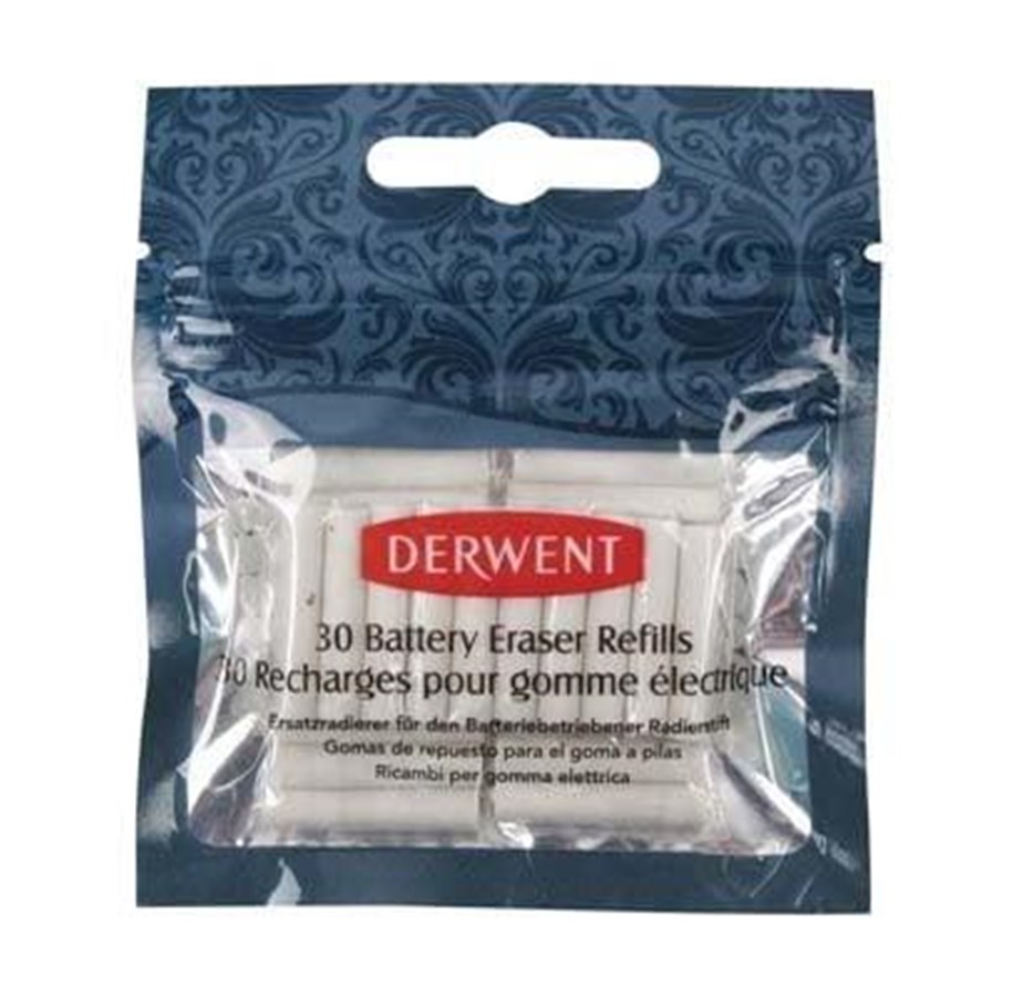 Utensilien zum Schreiben und Zeichnen - Derwent Viskelæd. t/Derw.batt.drevet viskelæd/30 - 2300023