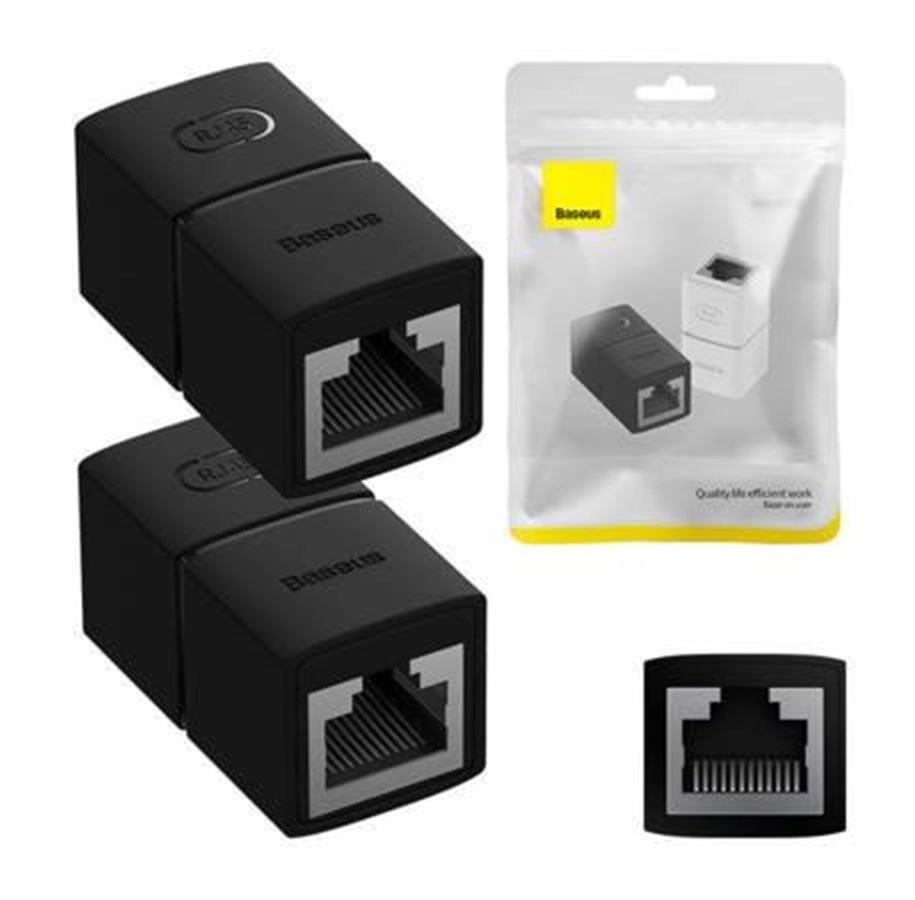 Netzwerk - Kabel - Baseus Cable Connector 2 pcs AirJoy Series (black) - Schwarz - B00131100111-00