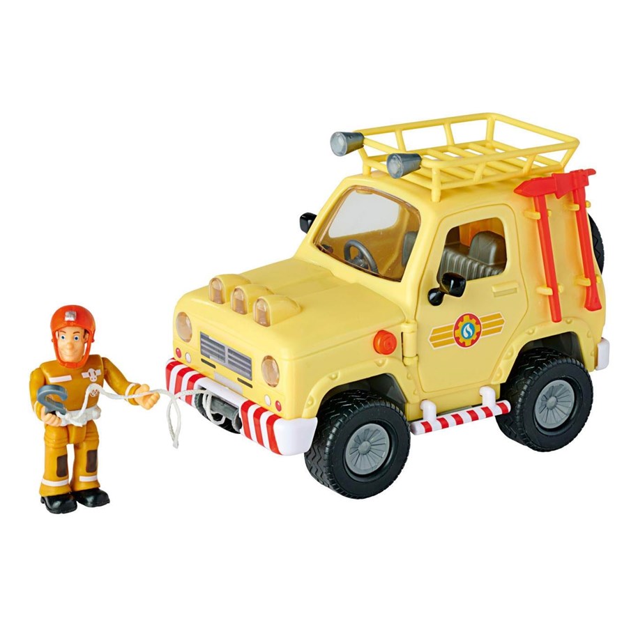 Spielzeugauto - Simba Fireman Sam Mountain 4x4 Jeep with Figure - 109252511