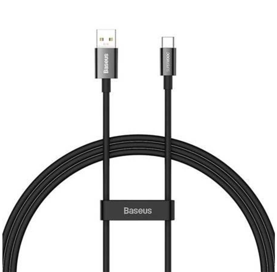 USB Kabel - Baseus Superior Series Cable USB to USB-C 65W PD 1m (black) - CAYS000901