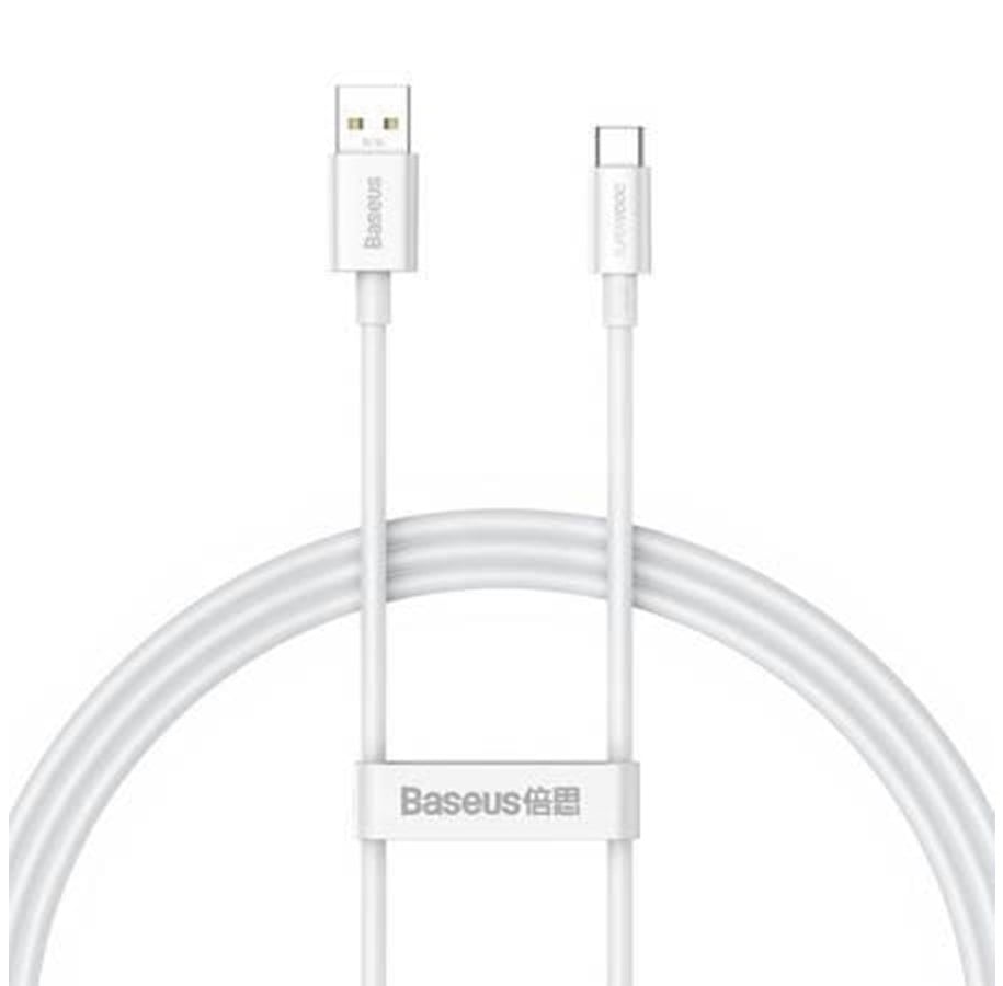 USB Kabel - Baseus Superior Series Cable USB to USB-C 65W PD 1m (white) - CAYS000902