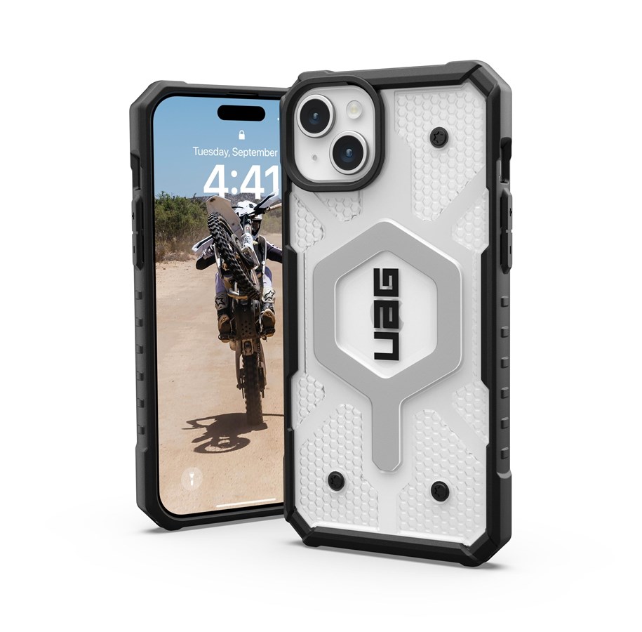 Handys - Cover & Cases - UAG Pathfinder MagSafe - ice - iPhone 15 Plus - 114311114343