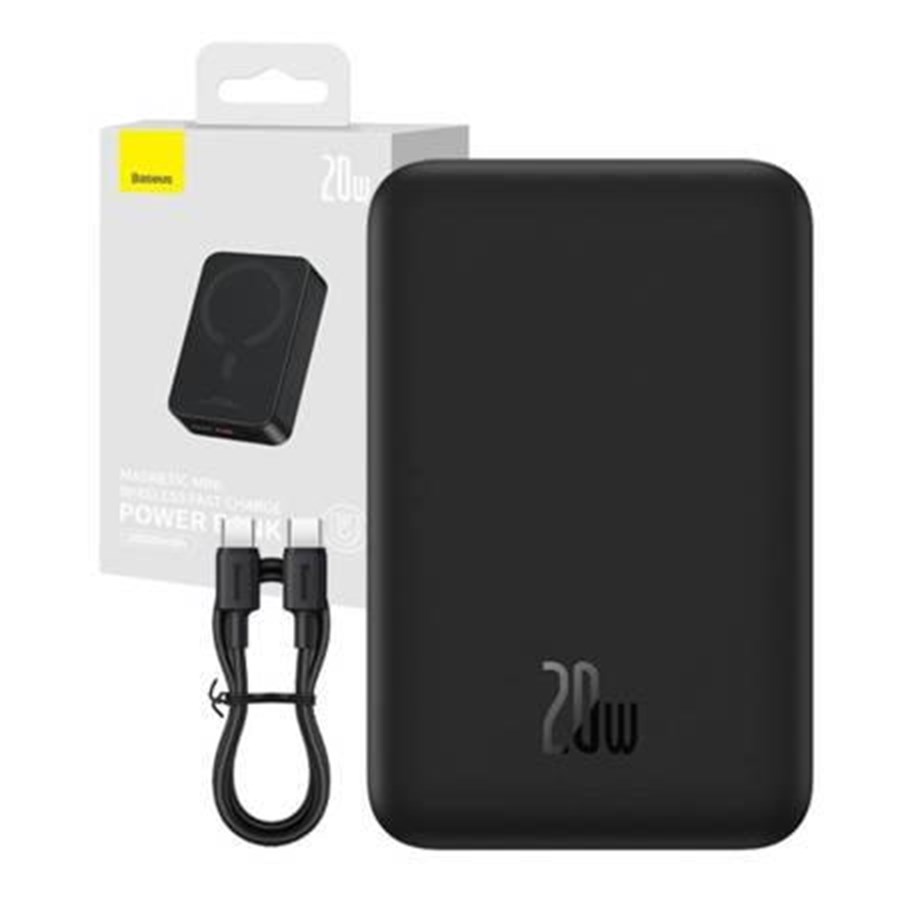 Powerbank (Akku) - Baseus Powerbank Magnetic Mini 20000mAh 20W MagSaf Powerbank (Akku) - schwarz - 20000 mAh - PPCX150001