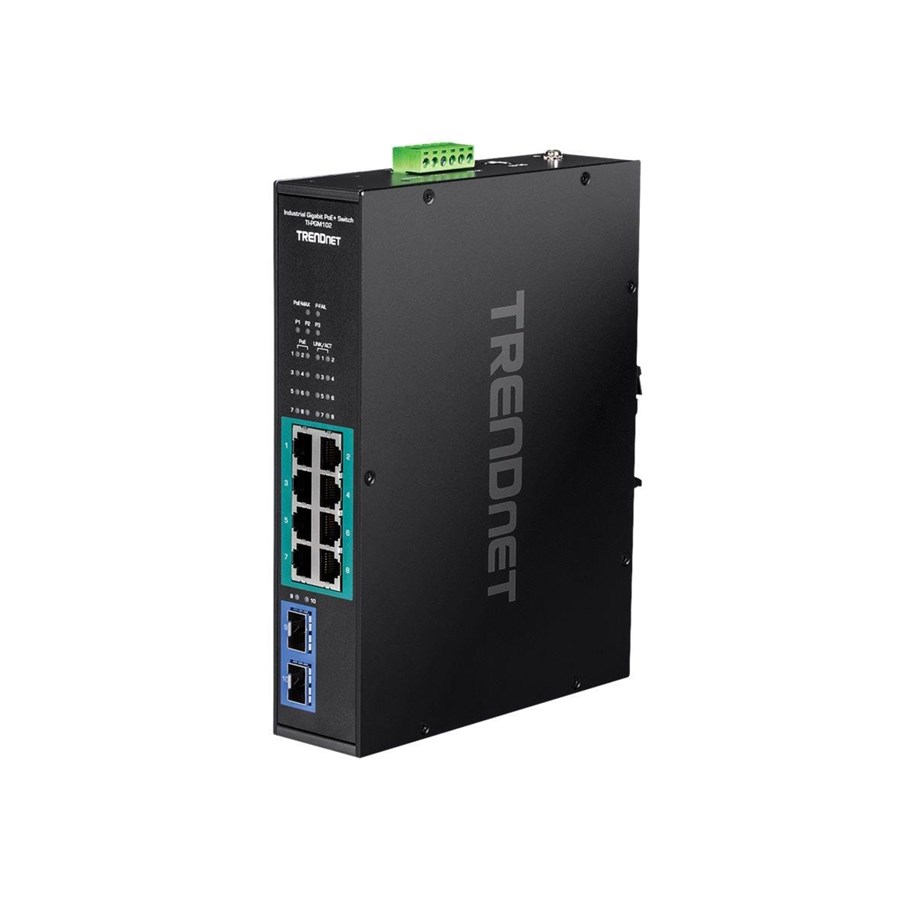Switches - TRENDnet TI-PGM102 - switch - industrial - 10 ports - TAA Compliant - TI-PGM102