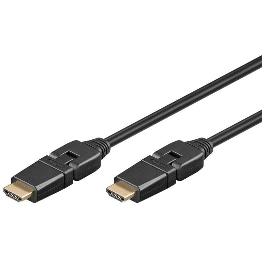 Display Kabel - Pro HDMI 2.0 360° - 5m - Schwarz - 4040849612923