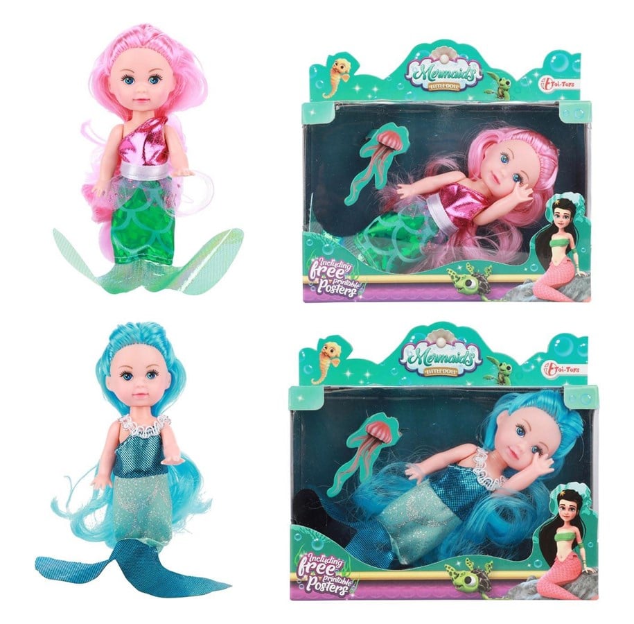 Dolls & Accessories - Toi-Toys Mermaids Mermaid doll Dream Hair 11cm - 05852Z