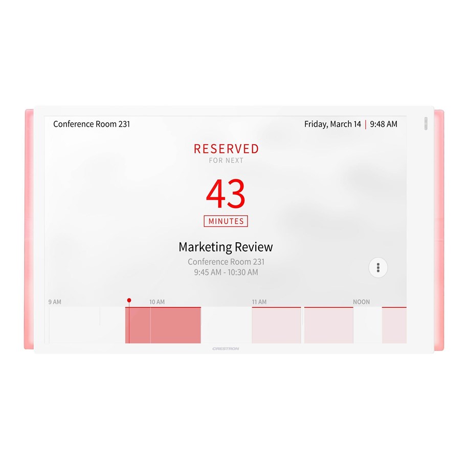 Wandhalterungen, AV-Halterungen & AV-Möbel - Crestron Electronics Crestron Room Scheduling Touch Screen TSS-1070-W-S-LB KIT - room manager - Bluetooth 802.11a/b/g/n/ac - smooth white - Max - recommended for - TSS-1070-W-S-LB KIT